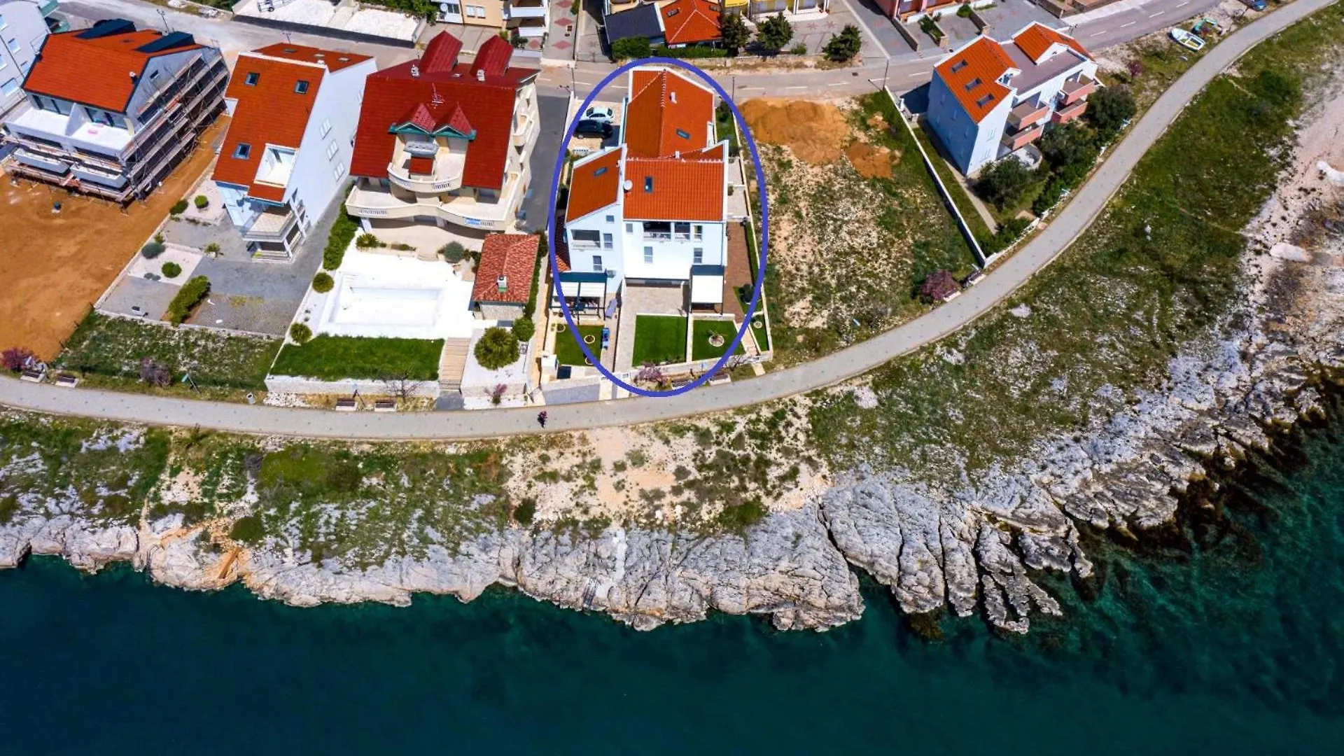 Superb Beachfront Apartment Povljana Chorvatsko